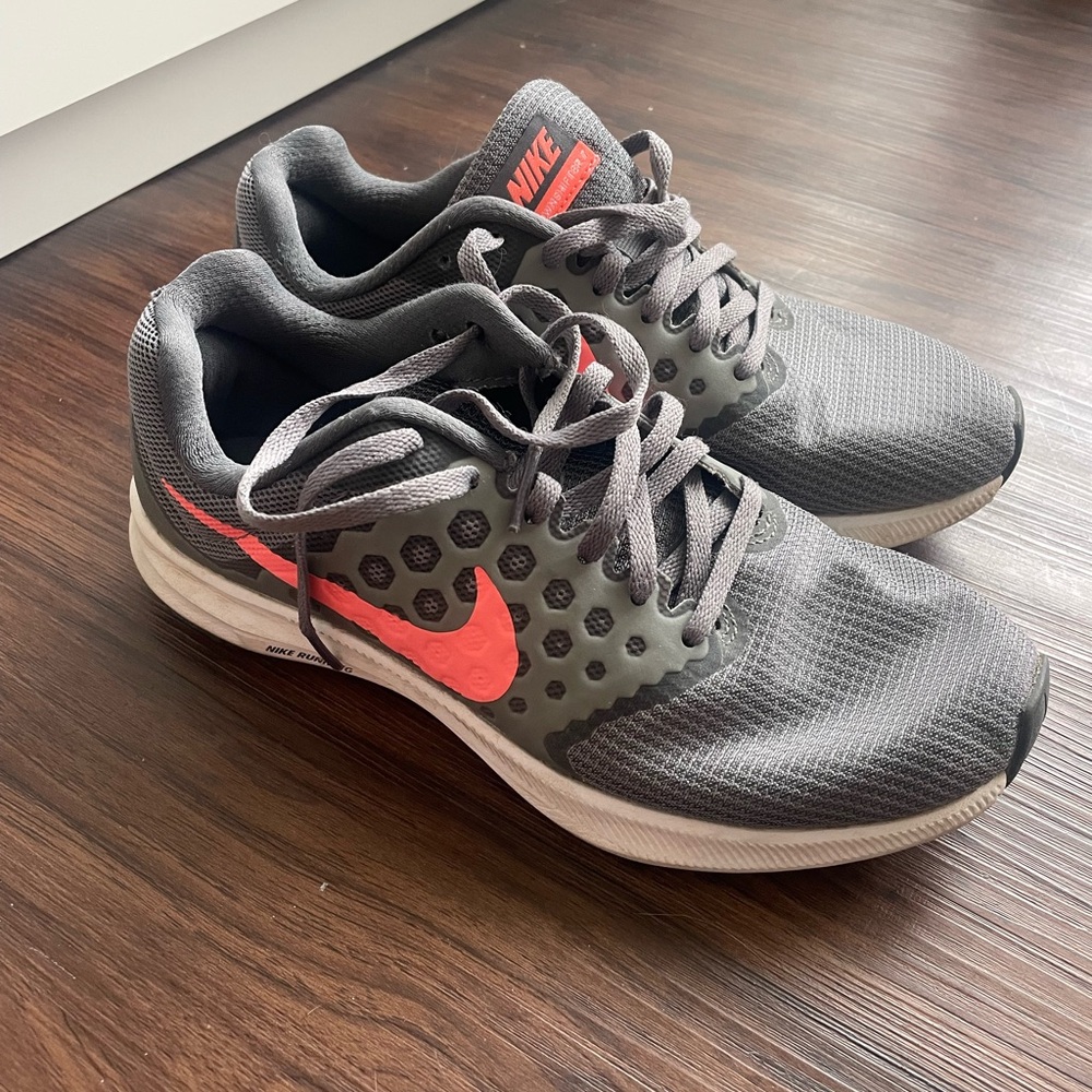 Nike Gray and Pink Running Shoes